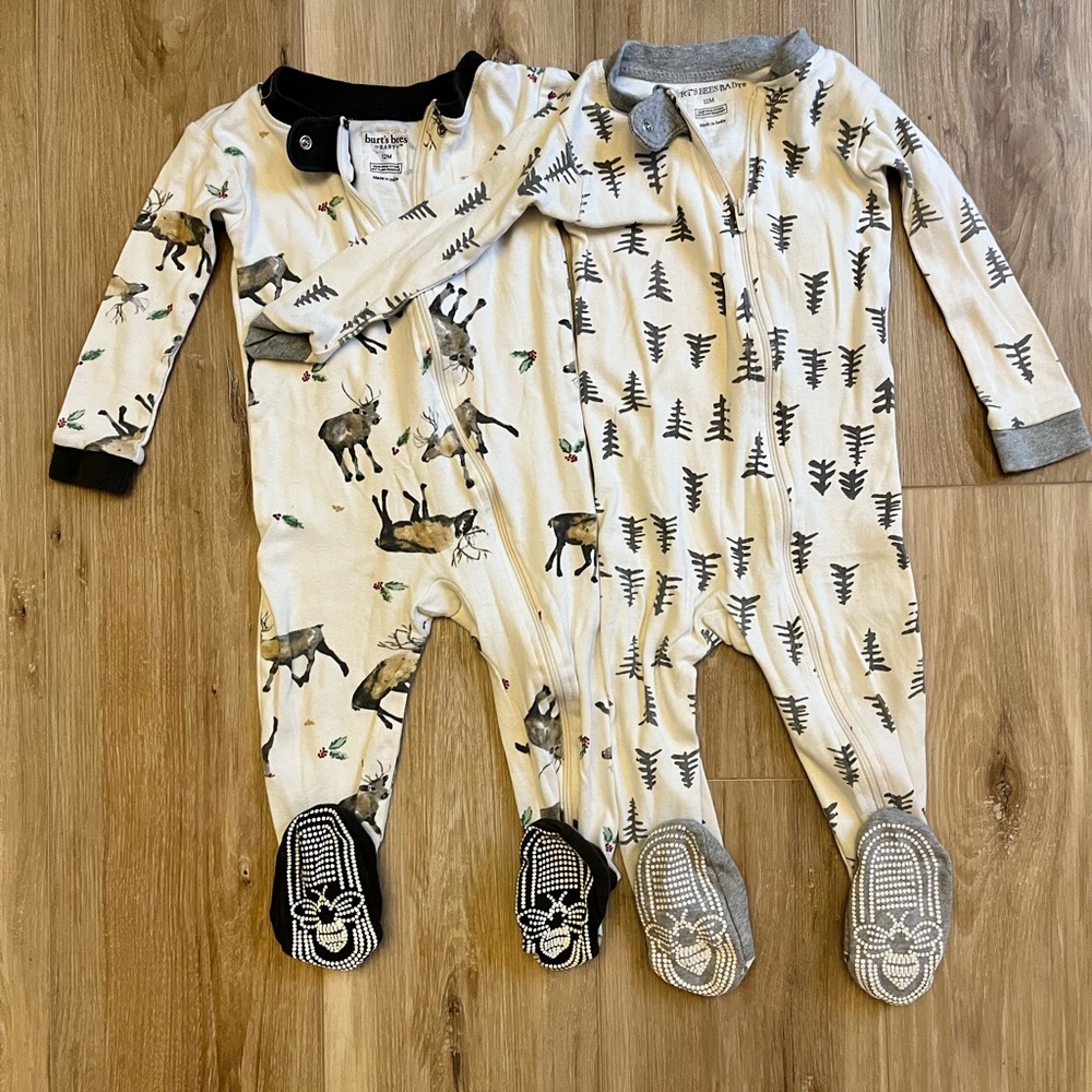 Burt’s Bees 12 month snugg fitted snugg fit sleepers